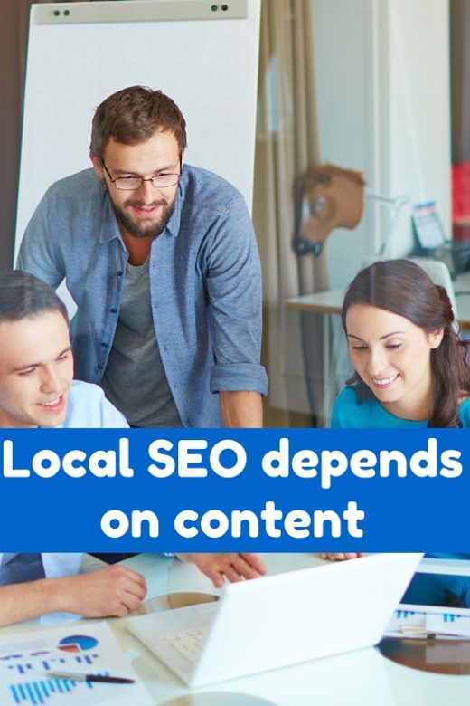 Local SEO depends on content