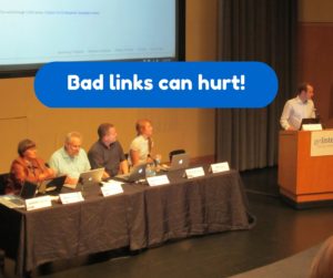 Bad links can hurt your small business!